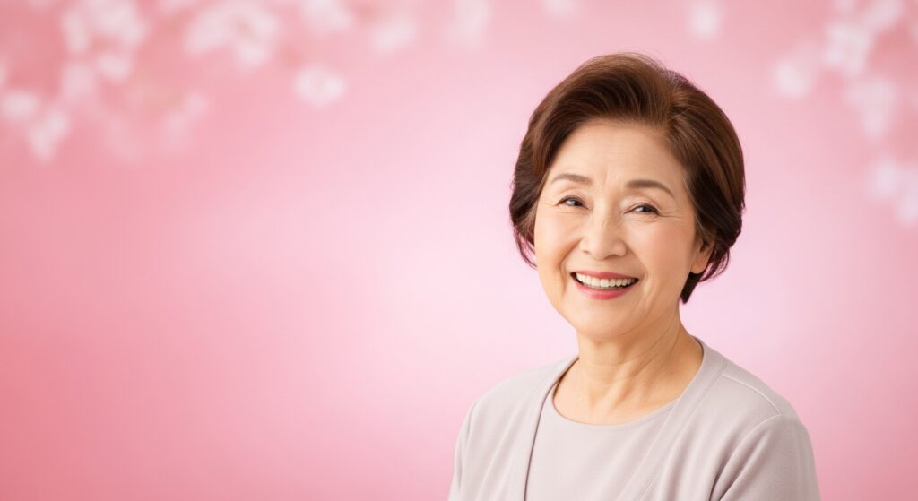 ピンク_背景遺影