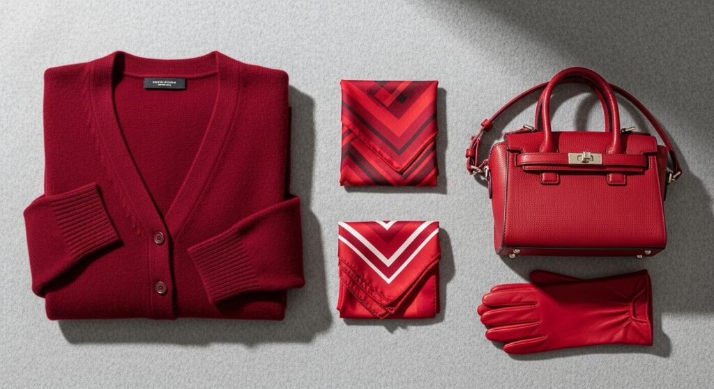 赤いファッションアイテム