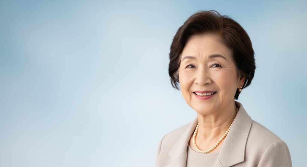 遺影_ブルー背景