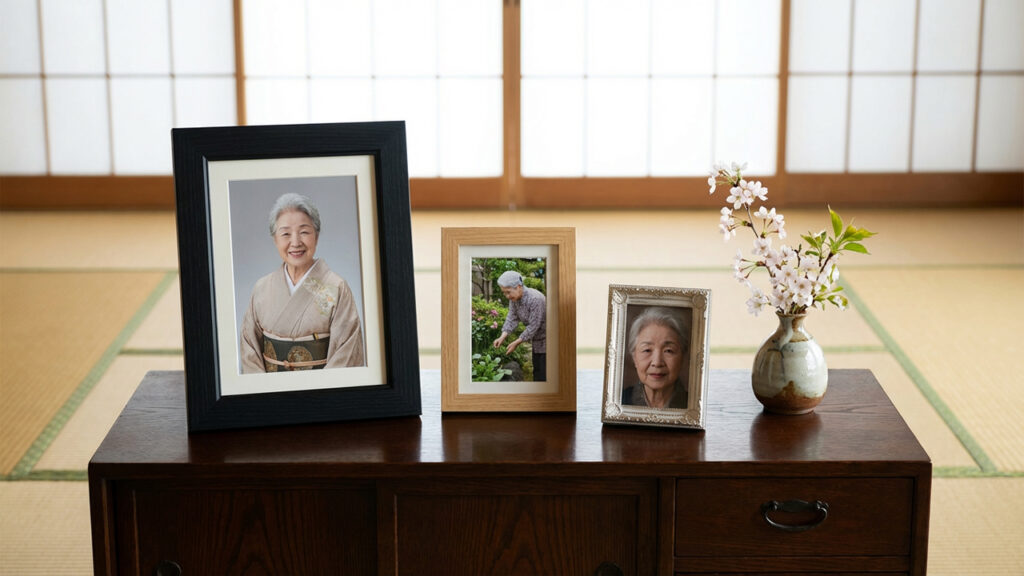 遺影のサイズとフレームの選び方