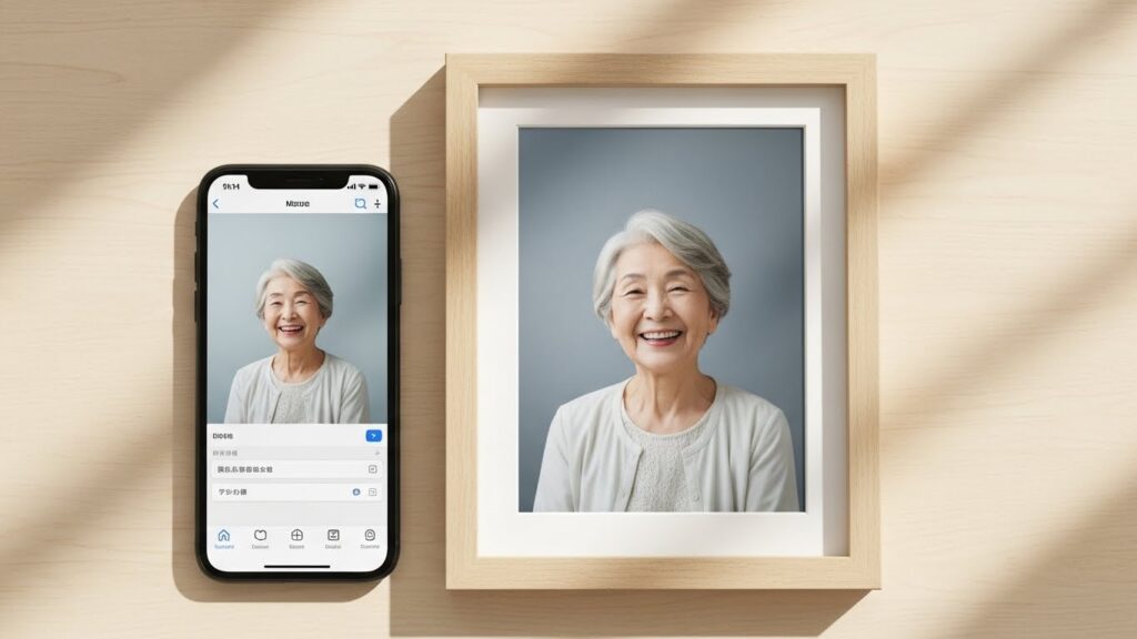 遺影写真はアプリで作れる？無料加工の方法と注意点を解説