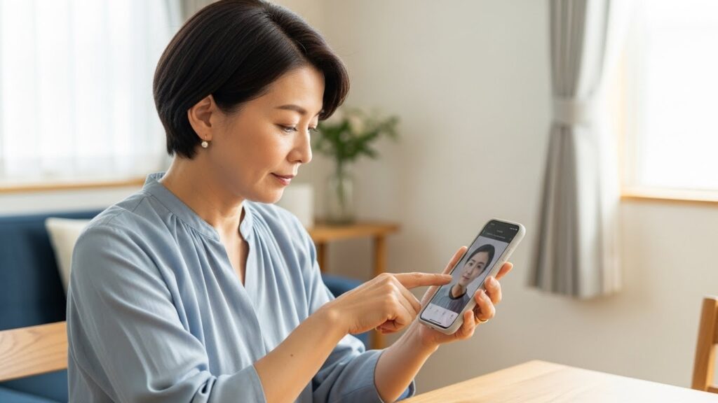 スマホアプリで遺影写真を整える手順